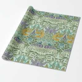 William Morris Peacock en Dragon Wrapping Paper Cadeaupapier