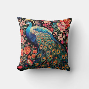 William Morris Peacock Gooi Katoenen Kussen