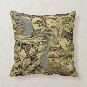 William Morris Peacock Throw Cushion Kussen