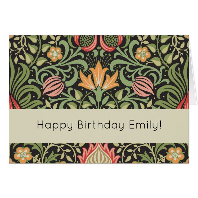 William Morris Persian Floral Antiek (Voorkant Horizontaal)