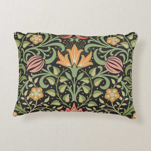 William Morris Persian Floral Antiek Accent Kussen (Achterkant)