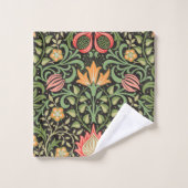 William Morris Persian Floral Antiek Bad Handdoek (Wasdoekje)