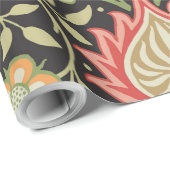 William Morris Persian Floral Antiek Cadeaupapier (Rol Hoek)