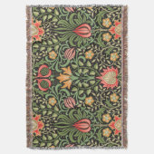 William Morris Persian Floral Antiek Deken (Voorkant Verticaal)