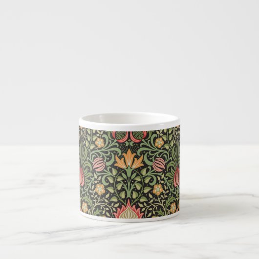 William Morris Persian Floral Antiek Espresso Kop (Voorkant)