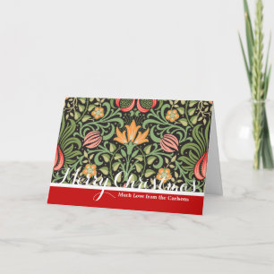 William Morris Persian Floral Antiek Feestdagen Kaart