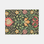 William Morris Persian Floral Antiek Fleece Deken (Voorkant (Horizontaal))