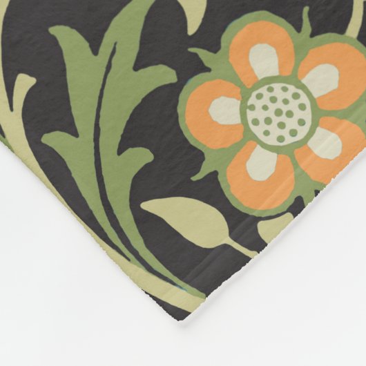 William Morris Persian Floral Antiek Fleece Deken (Hoek)