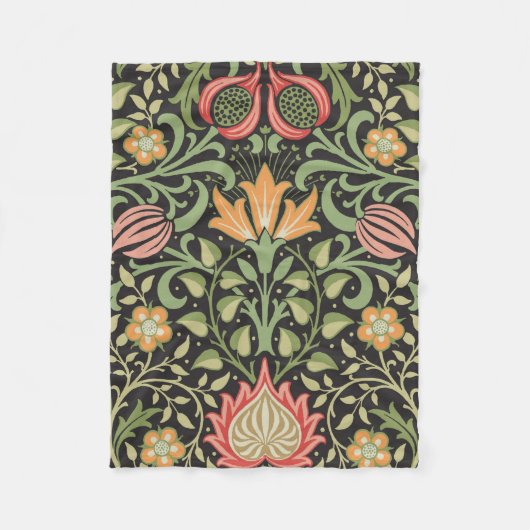 William Morris Persian Floral Antiek Fleece Deken (Voorkant)