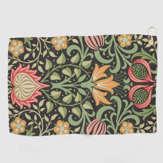 William Morris Persian Floral Antiek Golfhanddoek (Horizontaal)