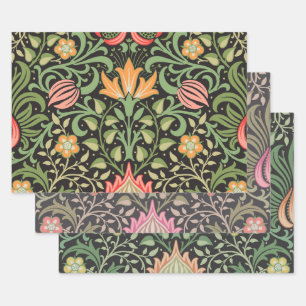 William Morris Persian Floral Antiek Inpakpapier Vel