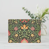 William Morris Persian Floral Antiek Kaart (Staand voorkant)