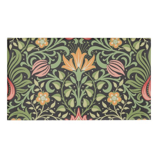 William Morris Persian Floral Antiek Naambadge (Voorkant)