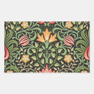 William Morris Persian Floral Antiek Rechthoekige Sticker