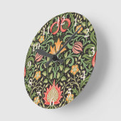 William Morris Persian Floral Antiek Ronde Klok (Hoek)