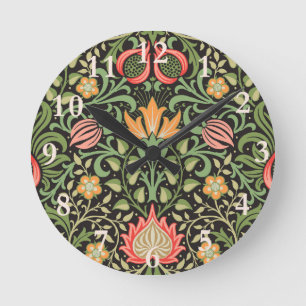 William Morris Persian Floral Antiek Ronde Klok