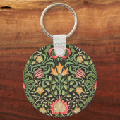 William Morris Persian Floral Antiek Sleutelhanger (Voorkant)
