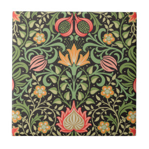 William Morris Persian Floral Antiek Tegeltje