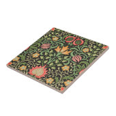 William Morris Persian Floral Antiek Tegeltje (Zijkant)