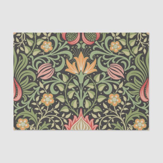 William Morris Persian Floral Antiek Tissuepapier (Voorkant)