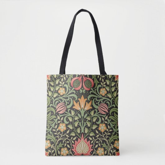 William Morris Persian Floral Antiek Tote Bag (Voorkant)