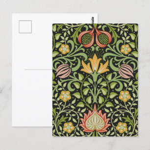 William Morris Persian Floral Botanical Design Briefkaart