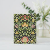 William Morris Persian Floral Botanical Design Briefkaart (Staand voorkant)