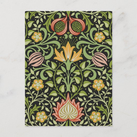 William Morris Persian Floral Botanical Design Briefkaart (Voorkant)