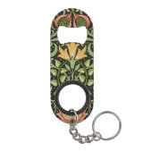William Morris Persian Floral Botanical Design Mini Flessenopener (Achterkant)