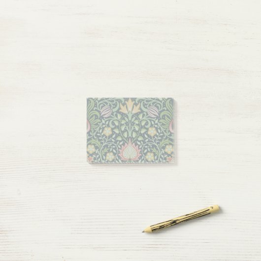 William Morris Persian Floral Botanical Design Post-it® Notes (Op bureau)