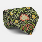 William Morris Persian Floral Botanical Design Stropdas (Opgerold)