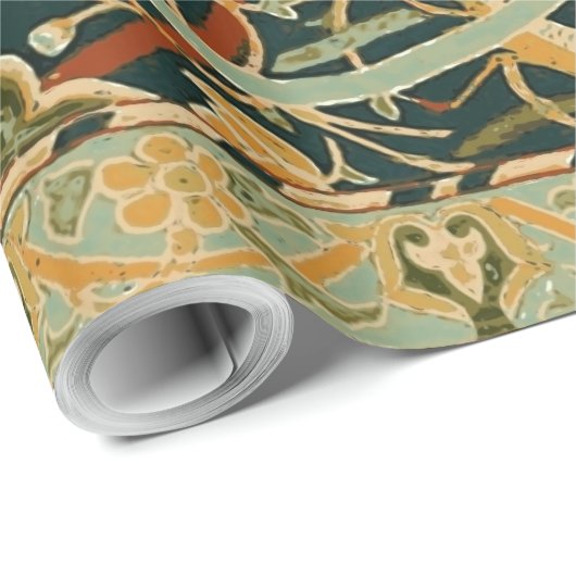 William Morris Persian Oriental Carpet Art Cadeaupapier (Rol Hoek)