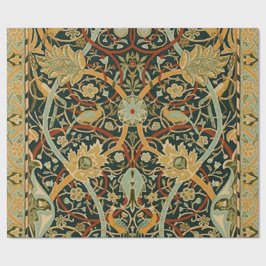 William Morris Persian Oriental Carpet Art Cadeaupapier (Vlak)