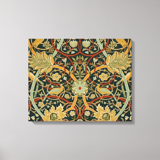 William Morris Persian Oriental Carpet Art Canvas Afdruk (Voorkant)