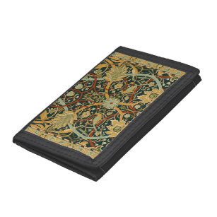 William Morris Persian Oriental Carpet Art Drievoud Portemonnee