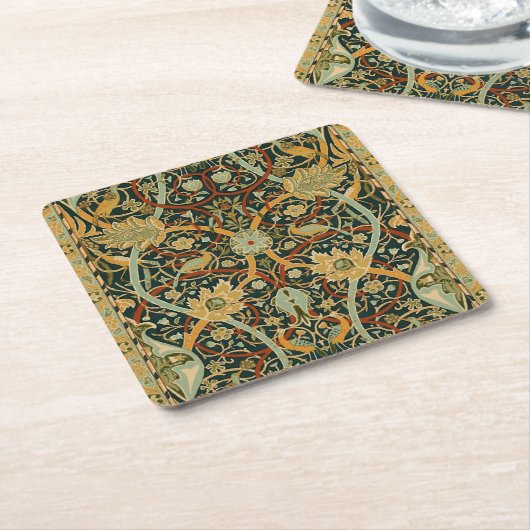 William Morris Persian Oriental Carpet Art Kartonnen Onderzetters (Schuin)