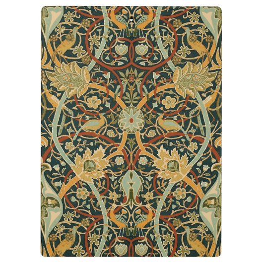 William Morris Persian Oriental Carpet Art Klembord (Achterkant)