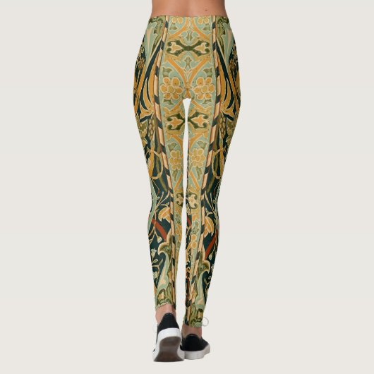 William Morris Persian Oriental Carpet Art Leggings (Achterkant)