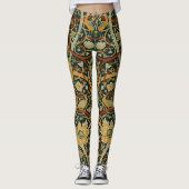 William Morris Persian Oriental Carpet Art Leggings (Voorkant)