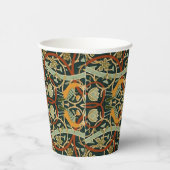 William Morris Persian Oriental Carpet Art Papieren Bekers (Rechts)