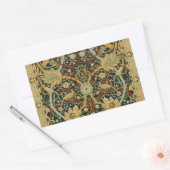 William Morris Persian Oriental Carpet Art Rechthoekige Sticker (Envelop)