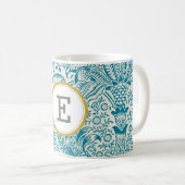 William Morris PERSONALIZED INITIAAL Koffiemok (Voorkant rechts)