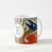 William Morris PERSONALIZED INITIAAL Koffiemok (Voorkant rechts)