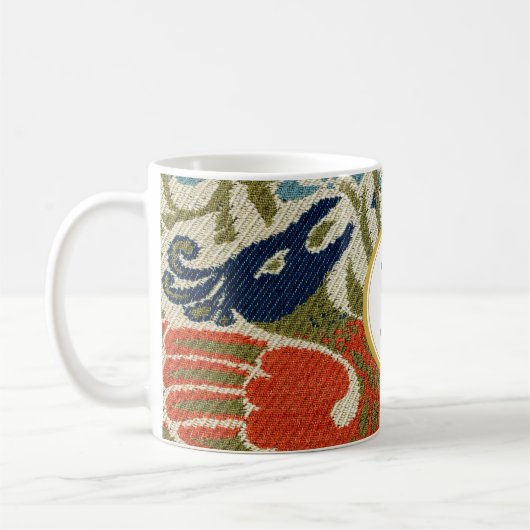 William Morris PERSONALIZED INITIAAL Koffiemok (Links)