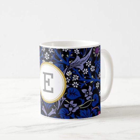 William Morris PERSONALIZED INITIAAL Koffiemok (Voorkant rechts)