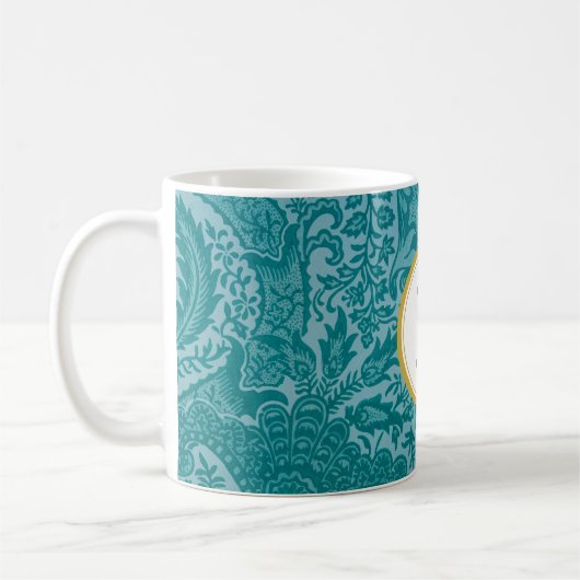William Morris PERSONALIZED INITIAAL Koffiemok (Links)