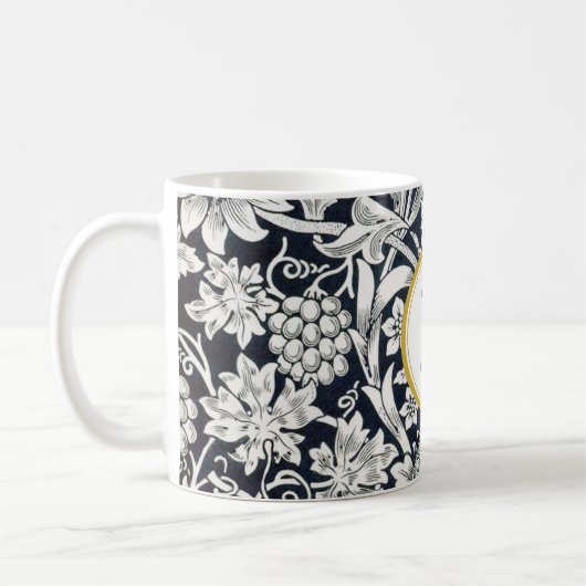 William Morris PERSONALIZED INITIAAL Koffiemok (Links)