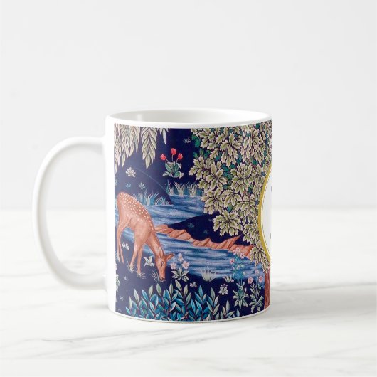 William Morris PERSONALIZED INITIAAL Koffiemok (Links)