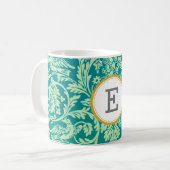 William Morris PERSONALIZED INITIAAL Koffiemok (Voorkant links)