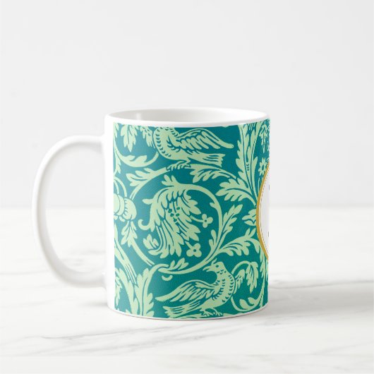 William Morris PERSONALIZED INITIAAL Koffiemok (Links)
